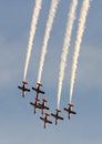 planes doing stunts in the sky in spain