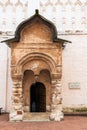 Russia, Rostov, July 2020. Magnificent porch of the old Church of the Savior Not Made by Hands in the vestibule.