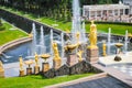 The magnificent fountains of Peterhof