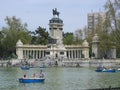 Magnificent garden in Madrid, Spain