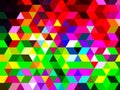 A magnificent geometric illustration of designing pattern of colorful triangles