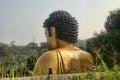 A magnificent golden statue of Buddha in the mountains, Taiwan