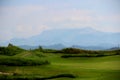 Magnificent golf courses with mountains in the background ...