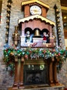 Large musical clock in Christmas themed hotel in Tennessee