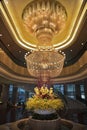 Magnificent huge luster in hotel