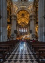 Magnificent interior of Santa Maria Maggiore Basilica, Bergamo's most famous church, Italy Royalty Free Stock Photo