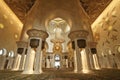 Interior of Sheikh Zayed Bin Sultan al-Nahyan Grand Mosque, Abu Dhabi Royalty Free Stock Photo