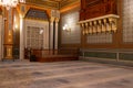 The magnificent interior view of Yildiz Hamidiye Mosque. The work of Sultan Abdulhamid. Royalty Free Stock Photo