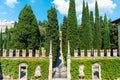 Giusti Garden in Verona, Italy Royalty Free Stock Photo