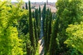 Giusti Garden in Verona, Italy Royalty Free Stock Photo