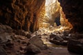 Magnificent karst landscape with caves