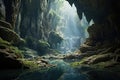 Magnificent karst landscape with caves