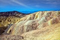 Desert at the dry lake bottom