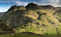 The magnificent Langdale Pikes in the English Lake District Royalty Free Stock Photo