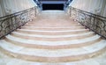 Magnificent light marble staircase