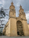 Magnificent Logrono Cathedral, a stunning example of Gothic architecture in Spain Royalty Free Stock Photo