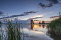 Magnificent long exposure lake sunset Royalty Free Stock Photo