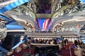 Magnificent luxurious shiny interior of the cruise ship MSC Meraviglia Royalty Free Stock Photo