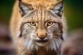 Magnificent Lynx animal cat closeup. Generate Ai