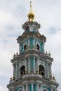 Kostroma, Russia, July 8, 2023. Fragment of the bell tower with a dome in the Kremlin.