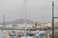 Magnificent Marina Full Of Expensive Boats In Corralejo.