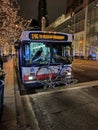 magnificent mile Chicago Christmas night