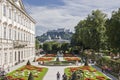 Mirabell garden in Salzburg in Austria