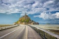 Magnificent Mont Saint Michel cathedral on the island, Normandy, Northern France, Europe