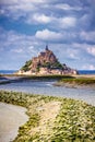 Magnificent Mont Saint Michel cathedral on the island, Normandy, Northern France, Europe