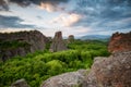 Morning view of the Belogradchik rocks in Bulgaria Royalty Free Stock Photo