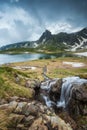 Mountain peak in spring time Royalty Free Stock Photo