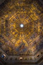 Magnificent mosaic ceiling of the Baptistry of San Giovanni