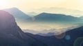 Magnificent mountain ranges in the middle toros mountains