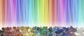 Magnificent Multicoloured Chakra Healing Stones header Royalty Free Stock Photo