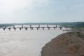Magnificent Narmada River and Bridge near Barwaha Madhya Pradesh
