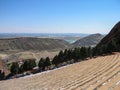 The magnificent open-air Red Rocks Amphitheatre near Morrison, Colorado