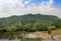 Magnificent outdoor terrace with chairs Royalty Free Stock Photo