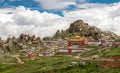 The magnificent palace on the peak in Zizhu temple scenic spot