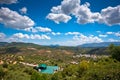 Magnificent panorama of small town in Andalusia