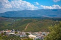 Magnificent panorama of small town in Andalusia Royalty Free Stock Photo