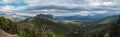 Magnificent panoramic view over the woods of Rocky Mountain National Park Royalty Free Stock Photo