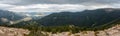 Magnificent panoramic view over the woods of Rocky Mountain National Park Royalty Free Stock Photo