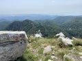 Magnificent panoramic view from the top of Veliki Risnjak in the national park, Crni Lug - Croatia / Nacinalni park Risnjak