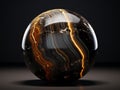 Magnificent polish onyx stone black and orange colors