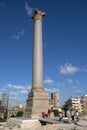 The magnificent Pompey's Pillar at Alexandria in Egypt.