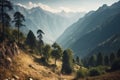 Magnificent Pyrenees landscape. AI generated