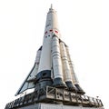 Magnificent rocket isolated on white background Royalty Free Stock Photo