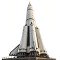 Magnificent Rocket isolated on white background Royalty Free Stock Photo