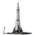 Magnificent Rocket Isolated on White Background Royalty Free Stock Photo