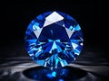 Magnificent sapphire in intense blue